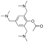 2,4,6-tris[(dimethylamino)methyl]phenol monoacetate  Struktur