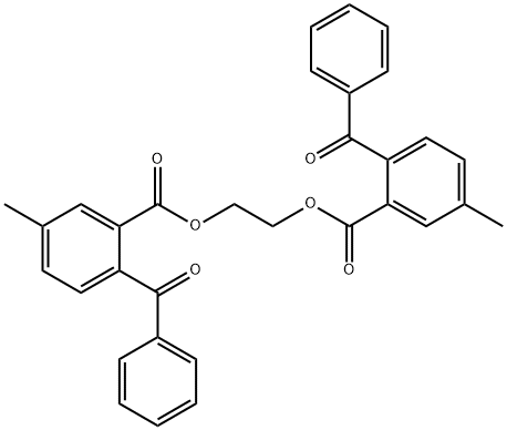 1,2-ethylene 2-benzoyl-5-methylbenzoate Struktur