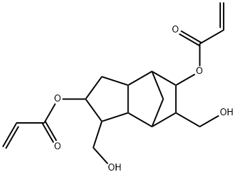 octahydro-1,6-bis(hydroxymethyl)-4,7-methano-1H-indene-2,5-diyl diacrylate Struktur