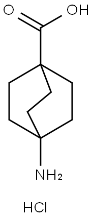 4-aminobicyclo[2.2.2]octane-1-carboxylic acid hydrochloride Struktur