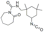 hexahydro-N-[(5-isocyanato-1,3,3-trimethylcyclohexyl)methyl]-2-oxo-1H-azepine-1-carboxamide Struktur