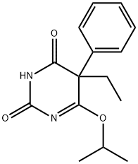 5-ethyl-5-phenyl-6-propan-2-yloxy-pyrimidine-2,4-dione Struktur