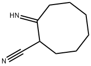 Cyclooctanecarbonitrile,  2-imino- Struktur