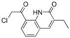 2(1H)-Quinolinone,  8-(chloroacetyl)-3-ethyl-  (9CI) Struktur