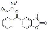 o-(2-Oxo-2,3-dihydrobenzoxazol-5-ylcarbonyl)benzoic acid sodium salt Struktur