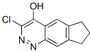 6H-Cyclopenta[g]cinnolin-4-ol,  3-chloro-7,8-dihydro- Struktur