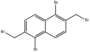 1,5-Dibromo-2,6-bis(bromomethyl)naphthalene Struktur