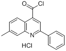 4-QUINOLINECARBONYL CHLORIDE,7-METHYL-2-PHENYL-,HYDROCHLORIDE(1:1) Struktur