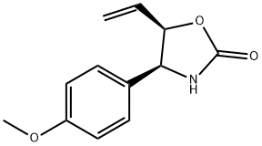 (4R,5S)-4-(4-METHOXYPHENYL)-5-VINYLOXAZOLIDIN-2-ONE Struktur