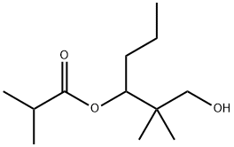 1-(2-hydroxy-1,1-dimethylethyl)butyl isobutyrate Struktur