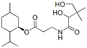 N-(2,4-ジヒドロキシ-3,3-ジメチル-1-オキソブチル)-β-アラニン(1R)-5β-メチル-2α-(1-メチルエチル)シクロヘキサン-1β-イル 化學(xué)構(gòu)造式