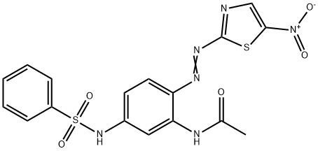 N-[2-[(5-nitrothiazol-2-yl)azo]-5-[(phenylsulphonyl)amino]phenyl]acetamide Struktur