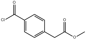 Benzeneacetic acid, 4-(chlorocarbonyl)-, methyl ester (9CI) Struktur