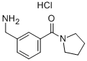 (3-AMINOMETHYLPHENYL)PYRROLIDIN-1-YLMETHANONE HYDROCHLORIDE Struktur