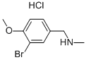 (3-BROMO-4-METHOXY-BENZYL)-METHYL-AMINE HYDROCHLORIDE Struktur