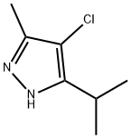 1H-Pyrazole,  4-chloro-3-methyl-5-(1-methylethyl)- Struktur