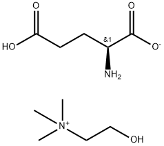 choline hydrogen L-glutamate Struktur