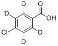 4-CHLOROBENZOIC-D4 ACID Struktur