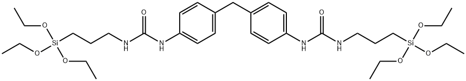 N,N''-(methylenedi-p-phenylene)bis[N'-[3-(triethoxysilyl)propyl]urea] Struktur