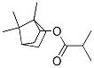 endo-(-)-1,7,7-trimethylbicyclo[2.2.1]hept-2-yl isobutyrate  Struktur