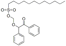 (2-oxo-1,2-diphenylethoxy)methyl dodecane-1-sulphonate Struktur