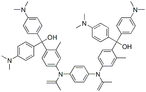 4,4'-[1,4-phenylenebis[methylene(ethylimino)]]bis[alpha,alpha-bis[4-(dimethylamino)phenyl]-o-xylene-alpha-ol] Struktur