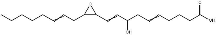 8(R,S)-HYDROXY-11(S),12(S)-EPOXYEICOSA-5Z,9E,14Z-TRIENOIC ACID Struktur