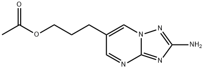 3-(2-AMINO[1,2,4]TRIAZOLO[1,5-A]PYRIMIDIN-6-YL)PROPYL ACETATE Struktur