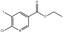 ethyl 6-chloro-5-iodonicotinate Struktur