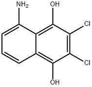 1,4-Naphthalenediol,  5-amino-2,3-dichloro- Struktur