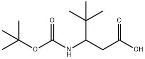 3-N-BOC-AMINO-4,4-DIMETHYL PENTANOIC ACID Struktur