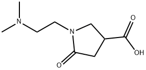 1-(2-DIMETHYLAMINO-ETHYL)-5-OXO-PYRROLIDINE-3-CARBOXYLIC ACID Struktur