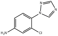 3-chloro-4-(1H-1,2,4-triazol-1-yl)aniline Struktur