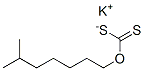 potassium O-isooctyl dithiocarbonate Struktur