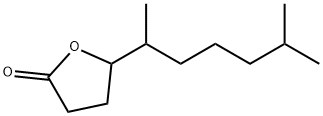 5-(1,5-dimethylhexyl)dihydrofuran-2(3H)-one Struktur