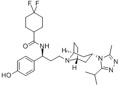 4-Hydroxyphenyl Maraviroc Struktur