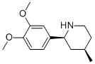 CIS-2-(3,4-DIMETHOXYPHENYL)-4-METHYLPIPERIDINE Struktur