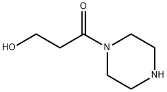 Piperazine,  1-(3-hydroxy-1-oxopropyl)-  (9CI) Struktur