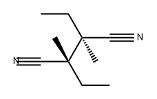 meso-2,3-Diethyl-2,3-dimethylsuccinonitrile Struktur