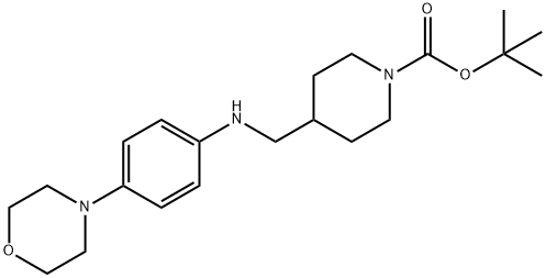 1-Boc-4-[(4-Morpholin-4-yl-phenylaMino)Methyl]piperidine Struktur