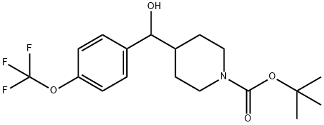 1-Boc-4-[hydroxy-(4-trifluoroMethoxyphenyl)Methyl]piperidine Struktur