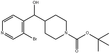 1-Boc-4-[(3-broMopyridin-4-yl)hydroxyMethyl]piperidine Struktur