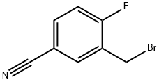 3-(BROMOMETHYL)-4-FLUOROBENZONITRILE Struktur