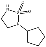 1,2,5-Thiadiazolidine,2-cyclopentyl-,1,1-dioxide(9CI) Struktur