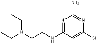 6-chloro-N4-(2-diethylamino-ethyl)-pyrimidine-2,4-diyldiamine Struktur