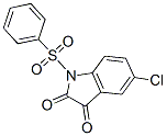 5-chloro-1-(phenylsulphonyl)-1H-indole-2,3-dione Struktur