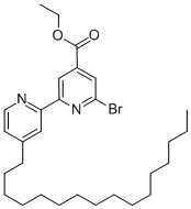 ETHYL 6-BROMO-4'-HEXADECYL-2,2'-BIPYRIDINE-4-CARBOXYLATE Struktur