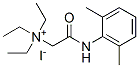 Ethanaminium, 2-((2,6-dimethylphenyl)amino)-N,N,N-triethyl-2-oxo-, iod ide Struktur