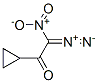 Ethanone,  1-cyclopropyl-2-diazo-2-nitro- Struktur