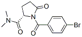 (S)-1-(4-bromobenzoyl)-N,N-dimethyl-5-oxopyrrolidine-2-carboxamide Struktur